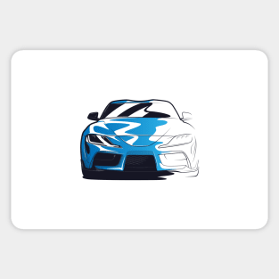 Blue Toyota Supra MKV Sketch Sticker